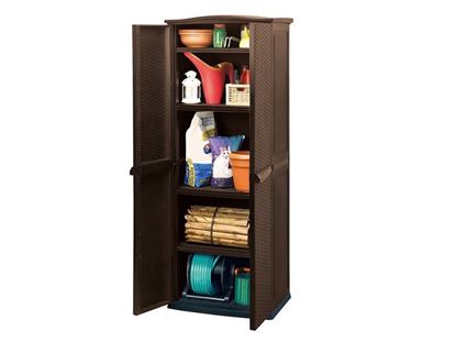 ШКАФ УЛИЧНЫЙ "COMPACT GARDEN RATTAN TALL" ВЫСОКИЙ