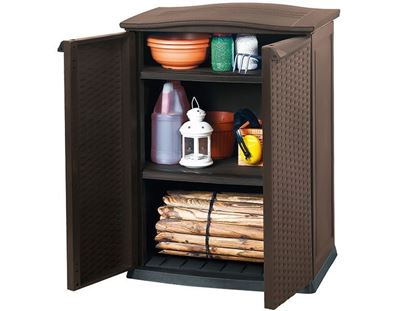 ШКАФ УЛИЧНЫЙ "COMPACT GARDEN RATTAN TALL" НИЗКИЙ