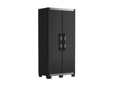ШКАФ ПЛАСТИКОВЫЙ ВЫСОКИЙ XL GARAGE KETER, ЧЕРНЫЙ