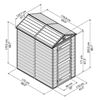ХОЗБЛОК SKYLIGHT SHED 4X6, КОРИЧНЕВЫЙ