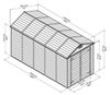 ХОЗБЛОК SKYLIGHT SHED 6X12, СЕРЫЙ