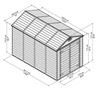 ХОЗБЛОК SKYLIGHT SHED 6X10, СЕРЫЙ